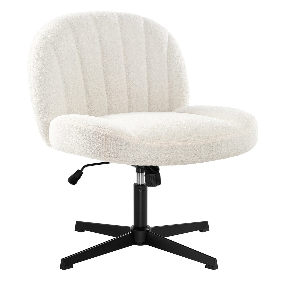 Armless Office Desk Chair No Wheels Ergonomic Criss Cross Legged Compu Intimate WM Heart IWMH