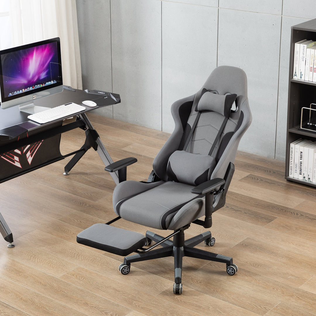 Rally Gaming Racing Chair Fabric-Charcoal Grey – Intimate WM Heart