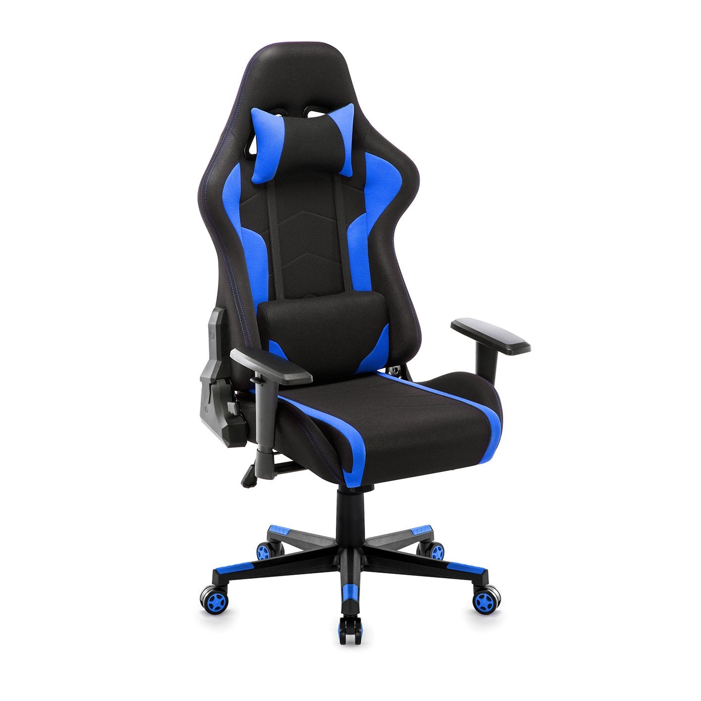 Indy Gaming Racing Chair Fabric with Adjustable Armrest and High
